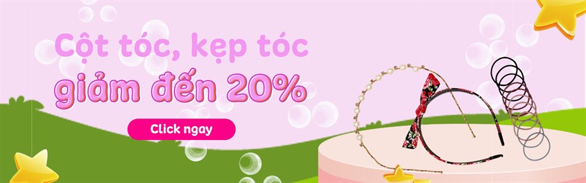 Cột tóc, kẹp tóc giảm đến 20%