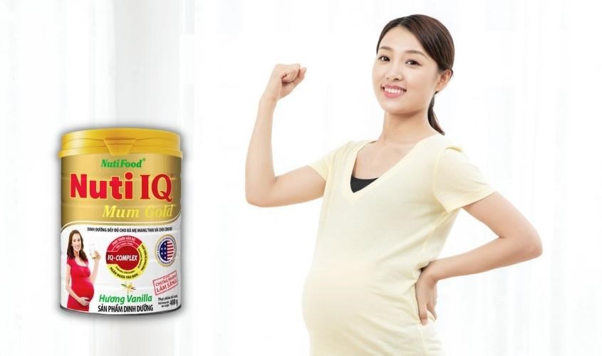 Sữa Nuti IQ Mum Gold tốt cho mẹ và bé