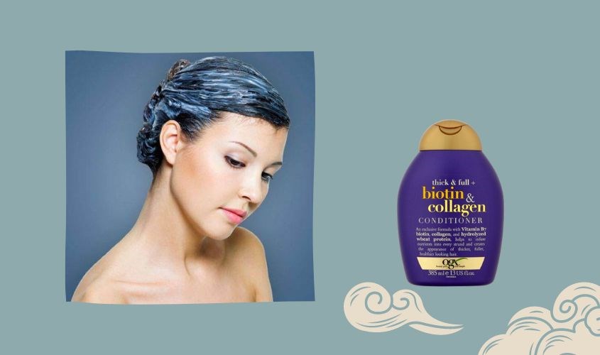 Dầu xả OGX Thick Full Biotin Collagen 385 ml