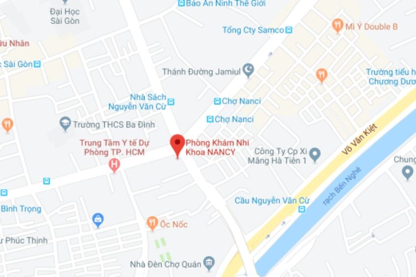 Địa chỉ phòng khám nhi Nancy. Ảnh: Internet