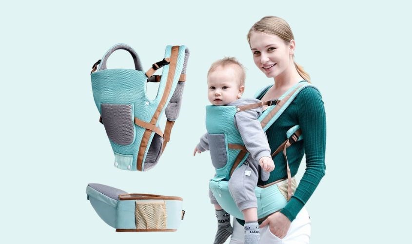 Địu AAG tạo tư thế thỏa mái cho bé