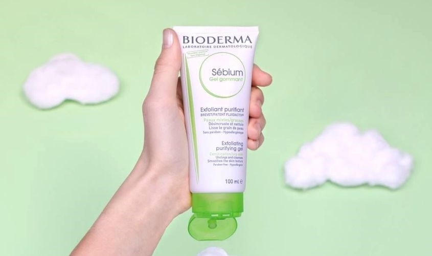 Kem tẩy tế bào chết cho da dầu mụn Bioderma Sebium Gel Gommant