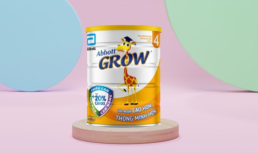 Sữa bột Abbott Grow số 4 hương vani 900g (trên 2 tuổi)