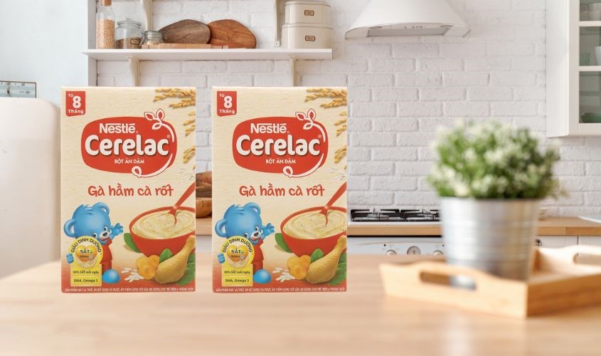 Bột ăn dặm Nestlé gà hầm cà rốt 