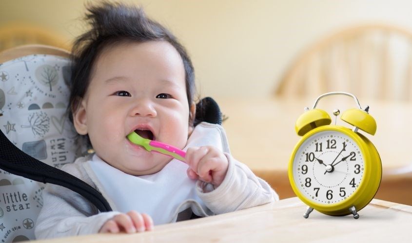 Bé ăn trong thời gian nhất định Bé ăn trong thời gian nhất định