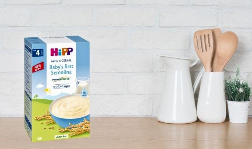 Cho trẻ ăn dặm với bột ăn dặm khởi đầu HiPP sữa, ngũ cốc hộp 250g Cho trẻ ăn dặm với bột ăn dặm khởi đầu HiPP sữa, ngũ cốc hộp 250g