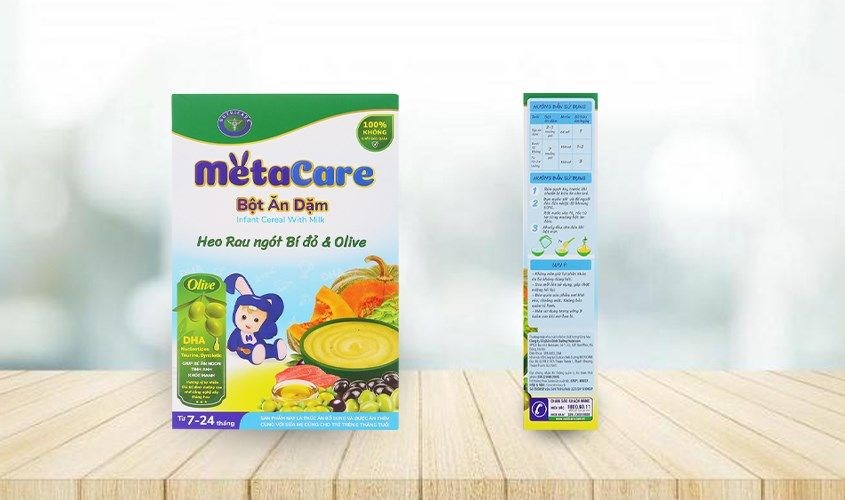 Sử dụng bột ăn dặm MetaCare heo, rau ngót, bí đỏ và olive hộp 200g cho trẻ Sử dụng bột ăn dặm MetaCare heo, rau ngót, bí đỏ và olive hộp 200g cho trẻ