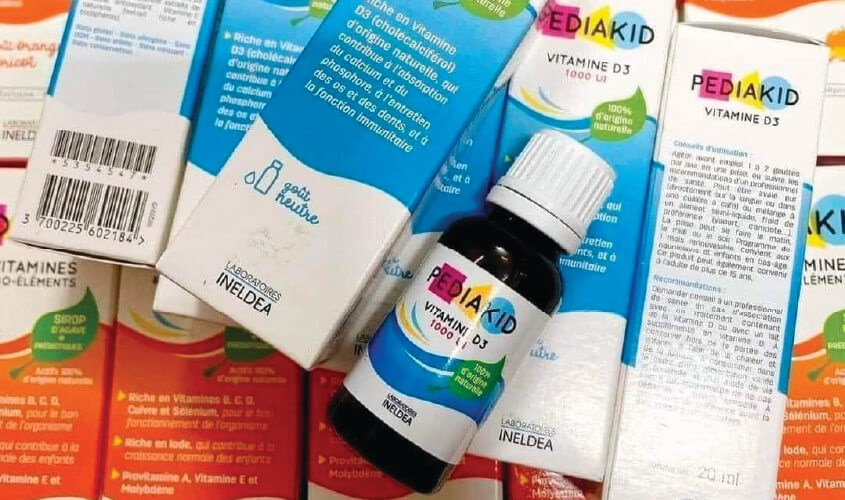 Liều dùng Vitamin D3 Pediakid