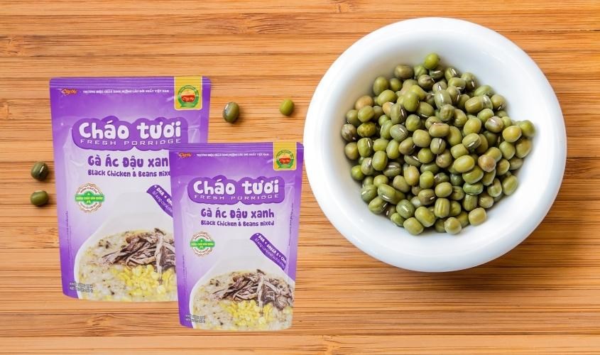 Cháo tươi Cây Thị vị gà ác, đậu xanh gói 260g thơm ngon
