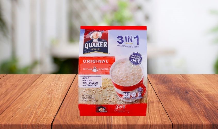 Yến mạch nguyên chất cán mỏng vị truyền thống Quaker 420g (dành cho bé từ 3 tuổi)