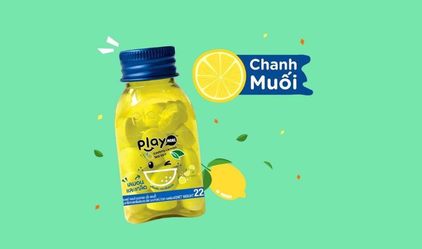 Kẹo vị chanh muối Playmore thổi bùng cảm giác sảng khoái