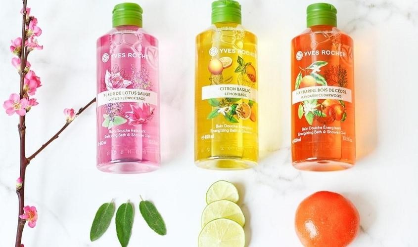 Các mùi đặc trưng dòng sữa tắm Yves Rocher