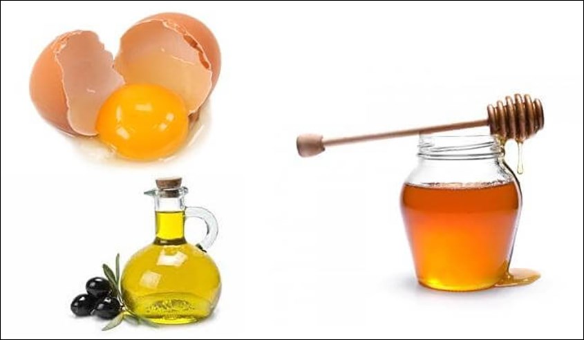 Xóa nếp nhăn vùng mắt từ mật ong, dầu oliu và lòng đỏ trứng gà