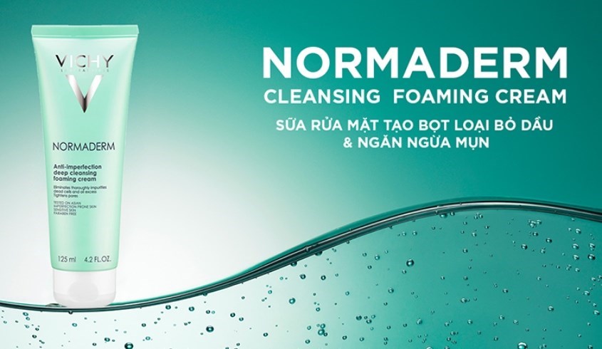 Sữa rửa mặt ngừa mụn và se nhỏ lỗ chân lông Vichy Normaderm Anti-Imperfection 125ml