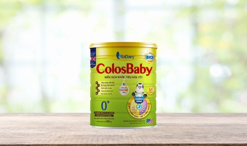 Sữa bột ColosBaby Bio Gold 0+ hương vani 800g (0 - 12 tháng) tốt cho tiêu hóa