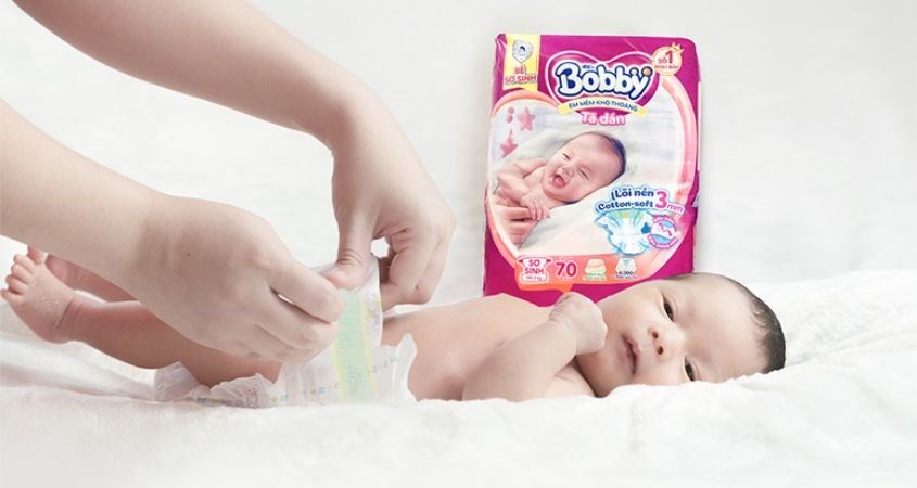 Tã dán Bobby size S 82 miếng