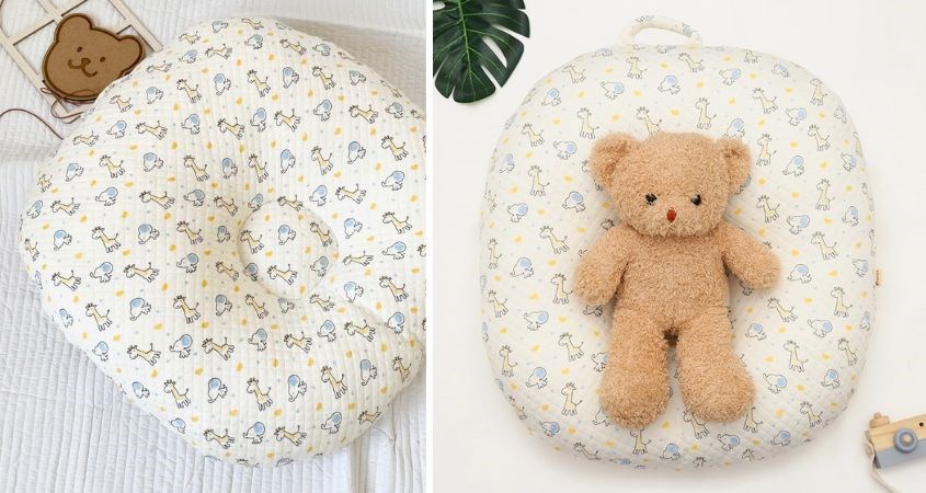 Gối chống trào ngược Bessla 74x71x20 cm - Hình thú (0 - 12 tháng)