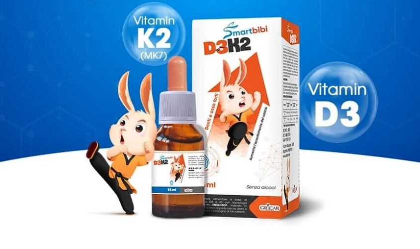 Siro Smartbibi D3K2 hỗ trợ hấp thu canxi 15 ml (từ 0 tháng)