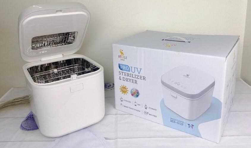 Máy tiệt trùng bình sữa, làm nóng và sấy khô tia UV Moaz Bebe MB-019