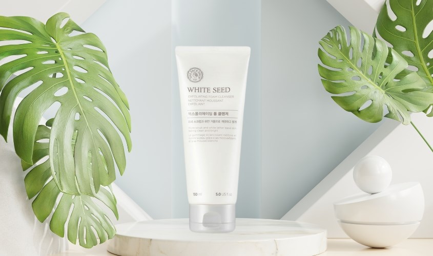 Sữa rửa mặt trắng da The Face Shop White Seed Exfoliating Cleansing Foam