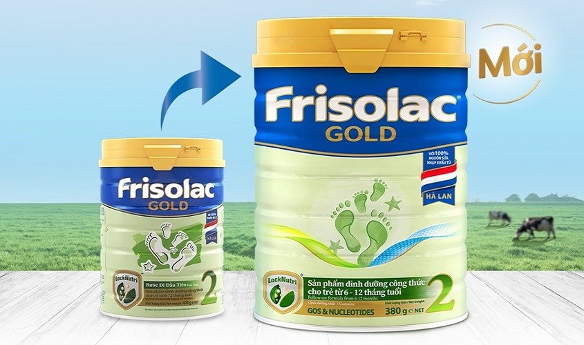 Sữa bột Frisolac Gold số 2 850g (6 - 12 tháng)