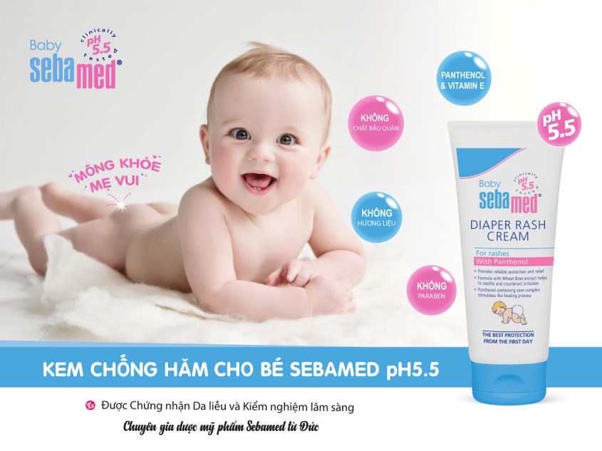 Kem chống hăm tã cho bé Semabed chứa Titanium dioxide