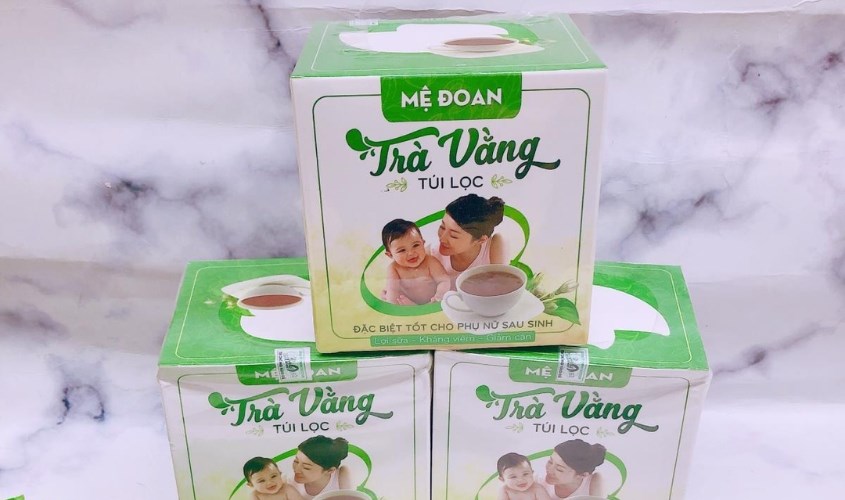 Trà vằng túi lọc Mệ Đoan lợi sữa, kháng viêm và giảm cân 30 túi
