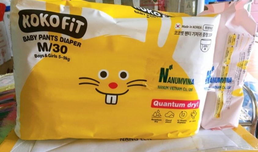 Bỉm quần size M: Cho bé từ 5 - 9kg