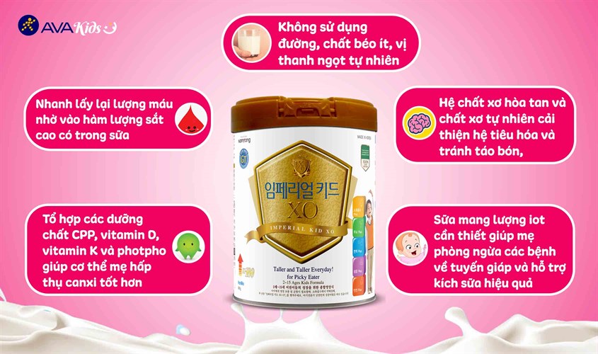 Sản phẩm sữa bầu Imperial XO Mom.