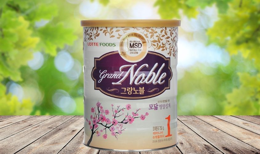 Sữa Grand Noble là sữa bột an toàn chất lượng hàng đầu tại Hàn Quốc