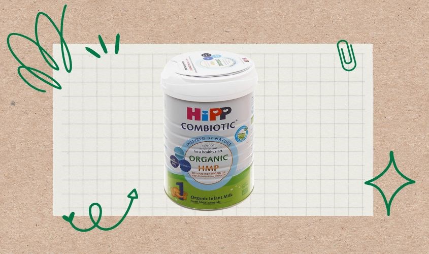 Sữa bột HiPP Organic Combiotic vị nhạt thanh số 1 800g (0 - 6 tháng)