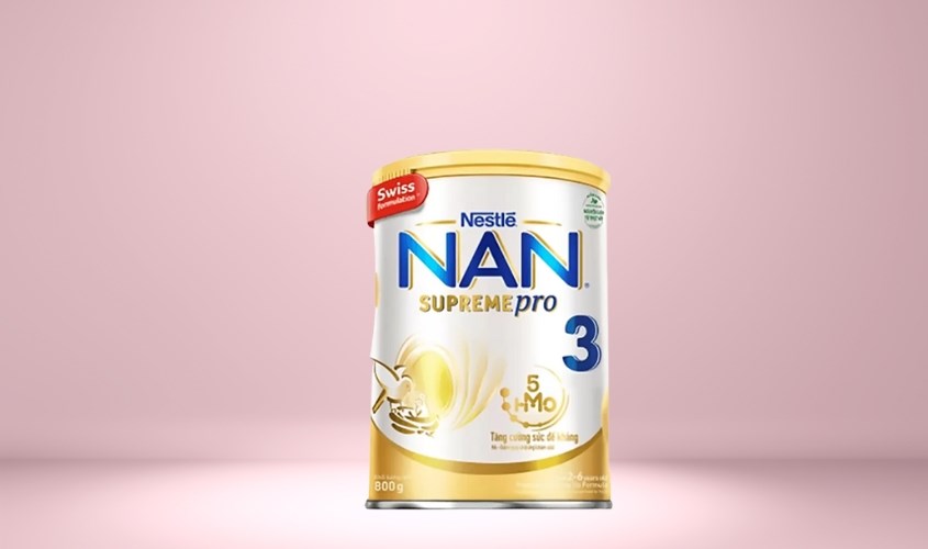  Sữa bột NAN Supremepro số 3 800g (2 - 6 tuổi) dành cho trẻ dị ứng đạm sữa bò