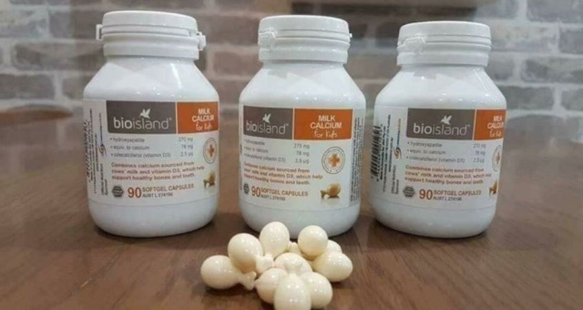 Sữa dạng viên Canxi Calcium Bio Island