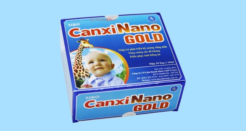 Siro dạng ống Canxi Nano Gold