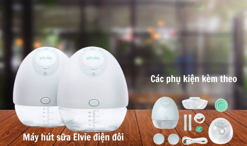 Máy hút sữa Elvie điện đôi giúp mẹ bỉm tiết kiệm thời gian hút sữa