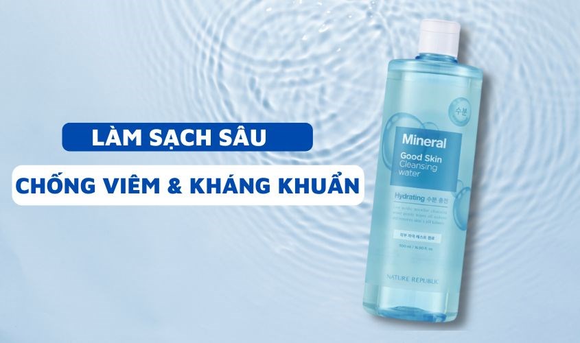Nước tẩy trang giúp làm thông thoáng lỗ chân lông Nature Republic Good Skin 500 ml