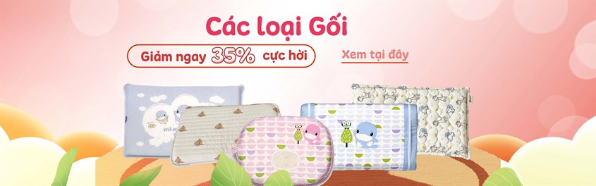 Các loại gối giảm đến 35% cực hời