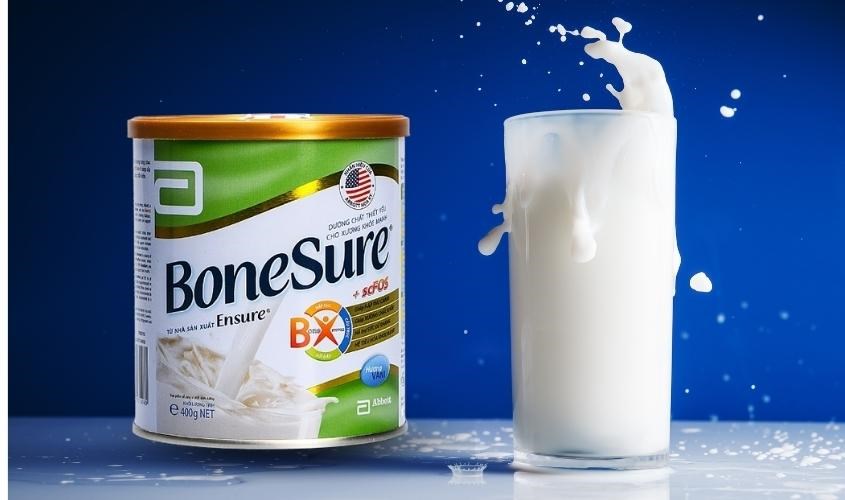 Sữa BoneSure là sản phẩm sữa bột đến từ thương hiệu uy tín Abbott, Hoa Kỳ