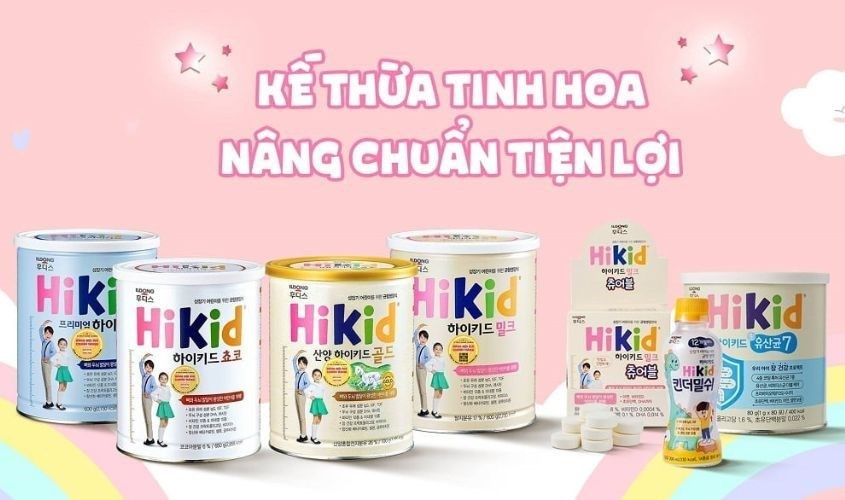 Sữa HiKid là thương hiệu sữa thuộc tập đoàn ILDONG, có nguồn gốc từ Hàn Quốc