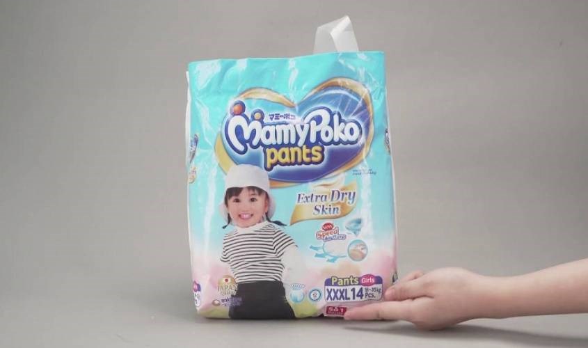 Bỉm Mamypoko thoáng khí, thoát ẩm, thấm hút vượt trội