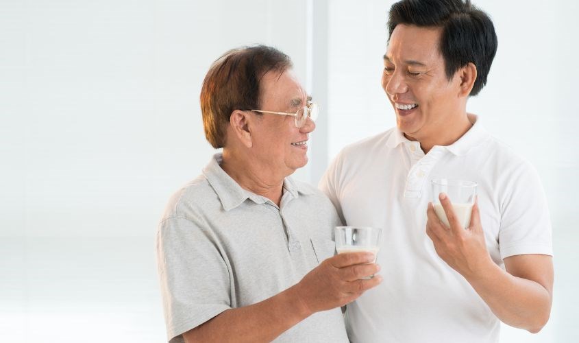 Sữa bổ sung lượng calo cần thiết cho cơ thể