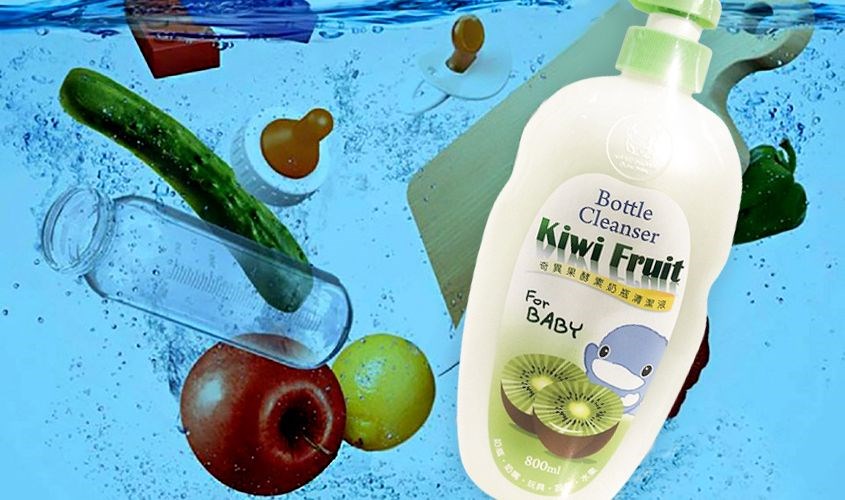 Nước rửa bình sữa KuKu KU1078 hương kiwi chai 800ml