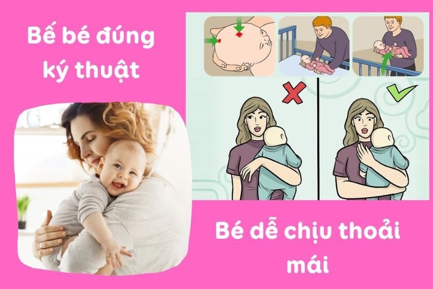 Cha mẹ bế trẻ sơ sinh đúng ký thuật tránh ảnh hưởng xấu đến sức khỏe của bé