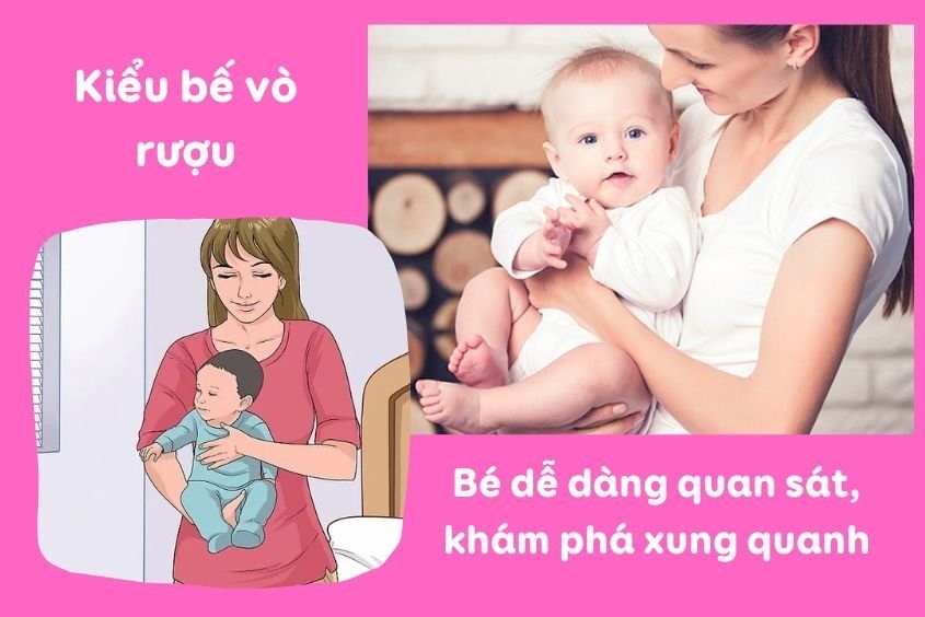 Bế vò rượu là kiểu bế bé thích thú nhất