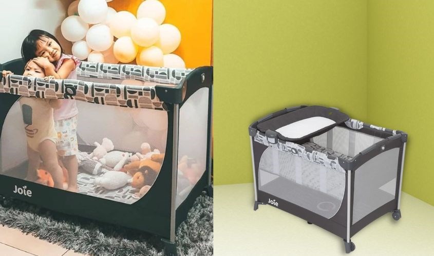 Giường cũi trẻ em Joie Commuter Change Logan