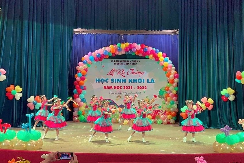 Hoạt động văn nghệ tại trường Mầm non trường mầm non quận 4 số 2