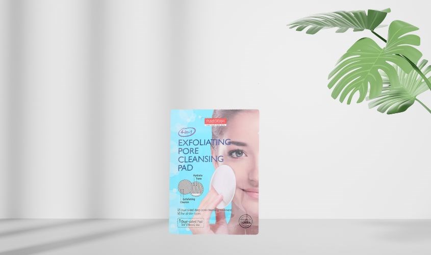 Bông tẩy trang và rửa mặt Purederm Exfoliating Pore Cleansing Pad
