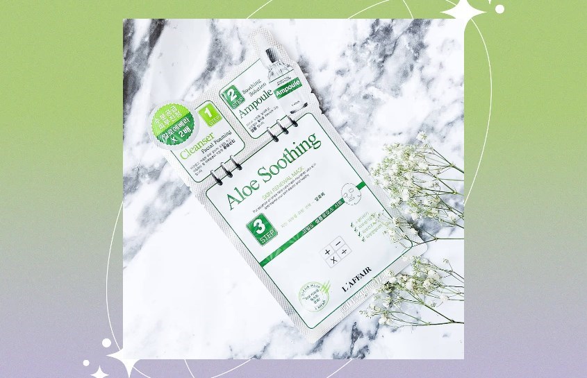 Mặt nạ giấy 3 bước tinh chất Lô Hội giữ ẩm, hỗ trợ làm mờ nám Rainbow L