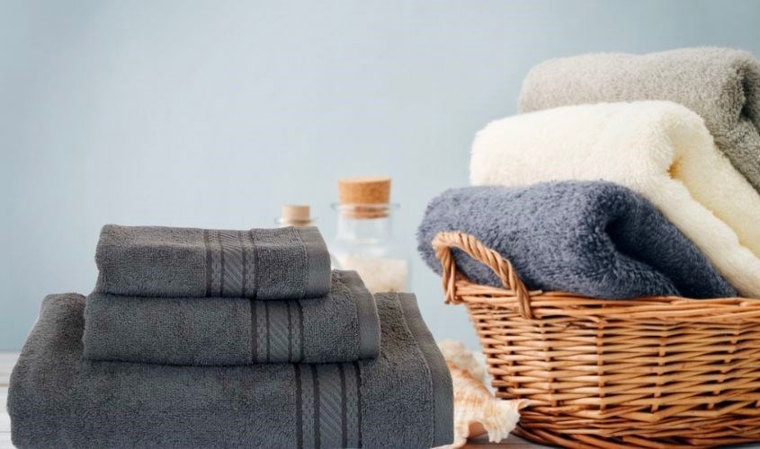 Khăn mặt cotton lapyarn Mollis FM8V 34x78 cm - Xám đậm (0175)