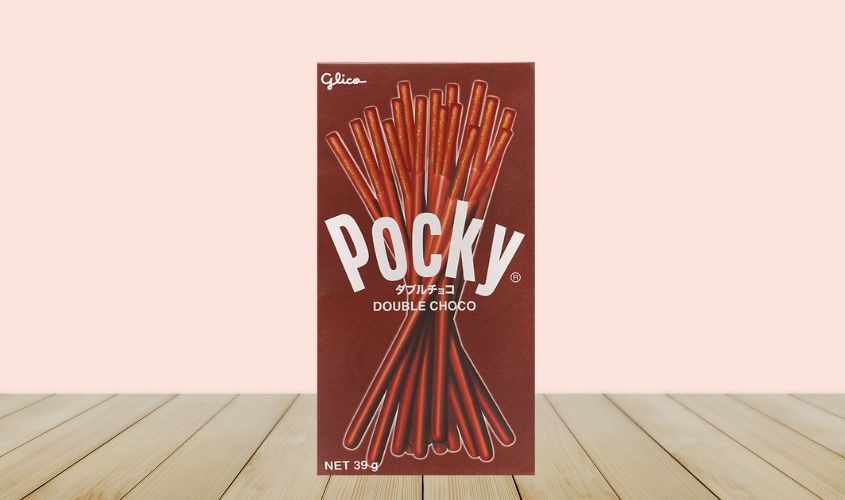 Bánh que Glico Pocky vị socola (gấp đôi) hộp 39g